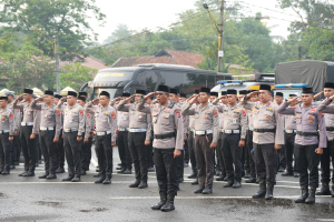 Wakapolda Banten Pimpin Apel Pengamanan Hari Santri Nasional di Pandeglang