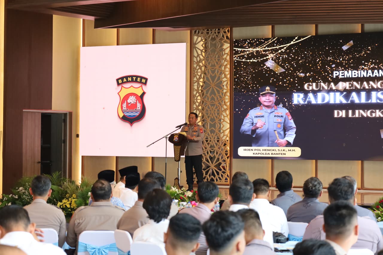 Polda Banten Gelar Pembinaan Personel Polri untuk Cegah Paham Radikalisme dan Intoleransi