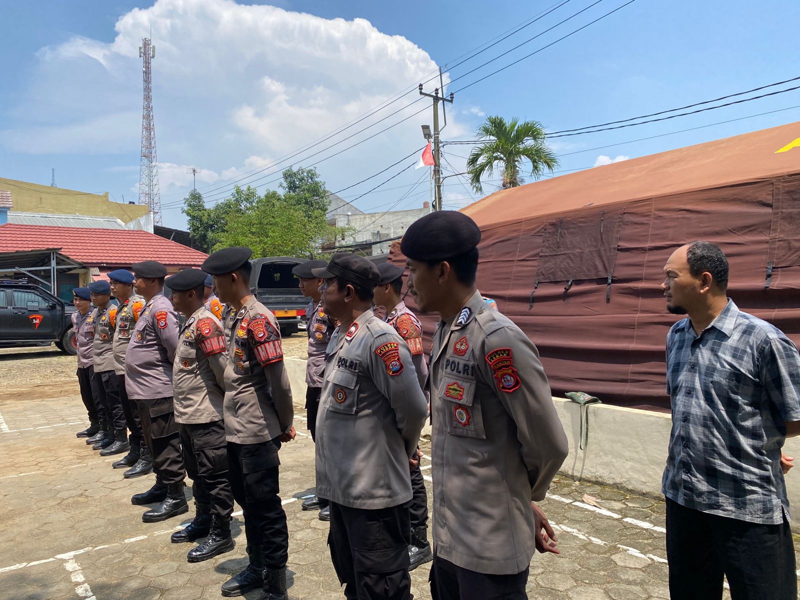 Perkuat Kesiapsiagaan, Ditsamapta Polda Banten Kerahkan Personel dan Peralatan Lengkap di Cipanas